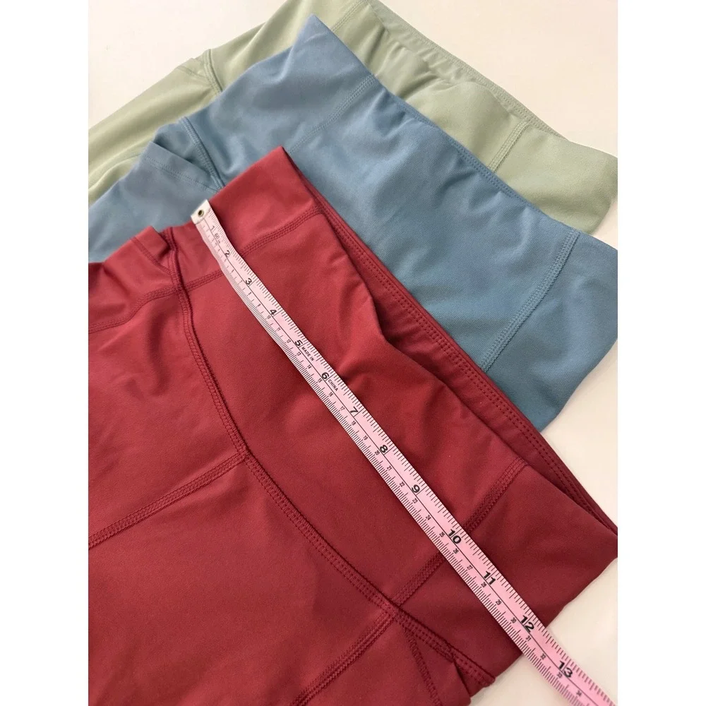All In Motion Women Leggings Size XS 3 Pairs Of Workout Pants Red Blue Green